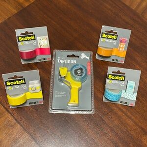 Mini Tape Gun + Color Tapes